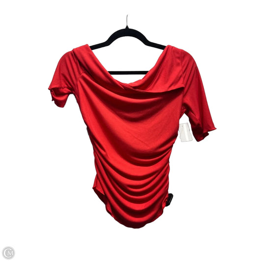 Top Short Sleeve By Free People In Orange, Size: S