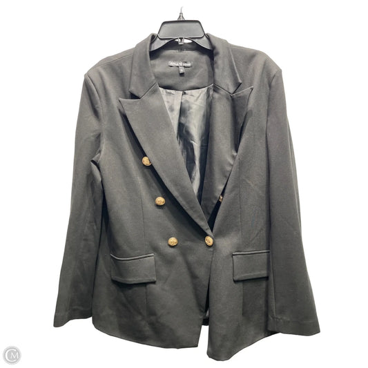 Blazer By Clothes Mentor In Black, Size: Xl