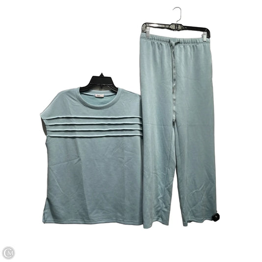 Pants Set 2pc By Wiholl In Blue, Size: M