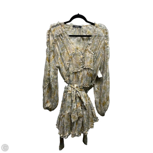 Dress Casual Short By Opt In Green & Yellow, Size: M