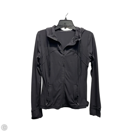 Athletic Jacket By Lululemon In Black, Size: 8