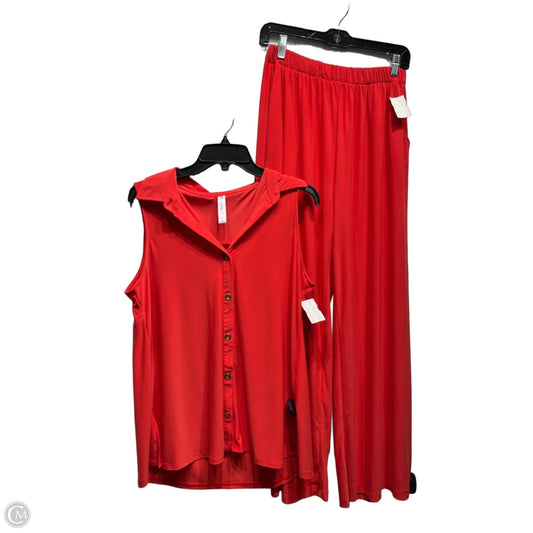Pants Set 2pc By Dear Scarlett In Red, Size: S
