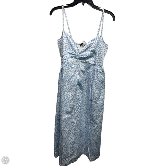 Dress Casual Midi By French Connection In Blue & White, Size: M