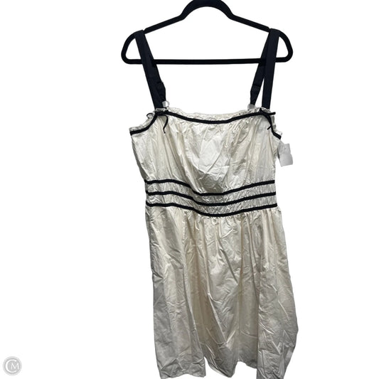 Dress Casual Short By Torrid In Black & Cream, Size: 2x