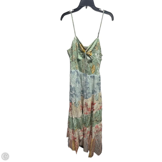 Dress Casual Maxi By Davi & Dani In Green & Pink, Size: 2x