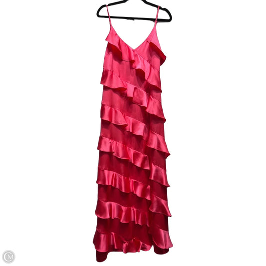 Dress Party Long By Badgley Mischka In Pink, Size: 12