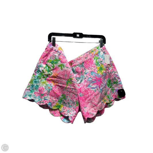 Shorts Designer By Lilly Pulitzer In Green & Pink, Size: 16