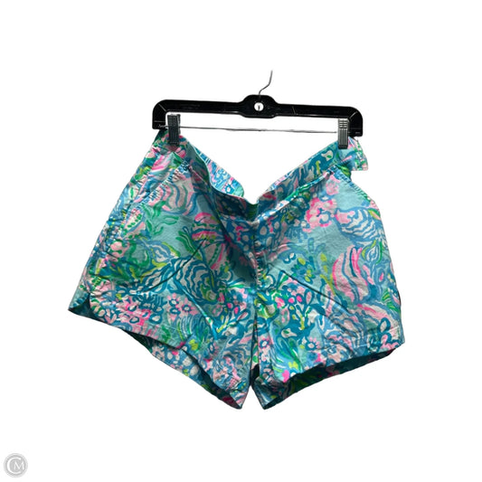 Shorts Designer By Lilly Pulitzer In Blue & Green, Size: Xl