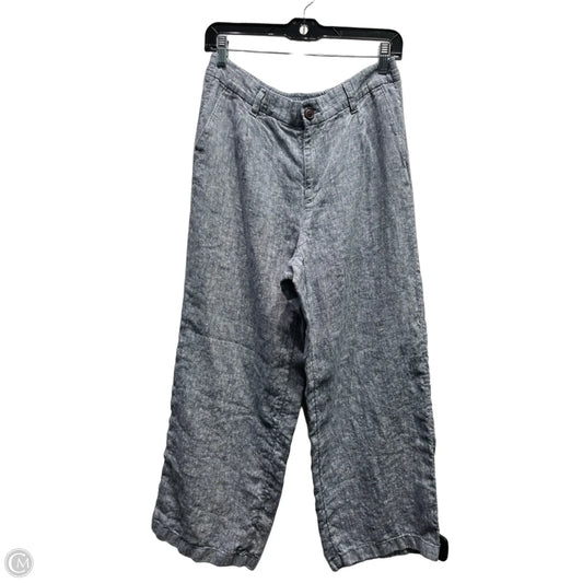 Pants Linen By Lands End In Blue, Size: 8p