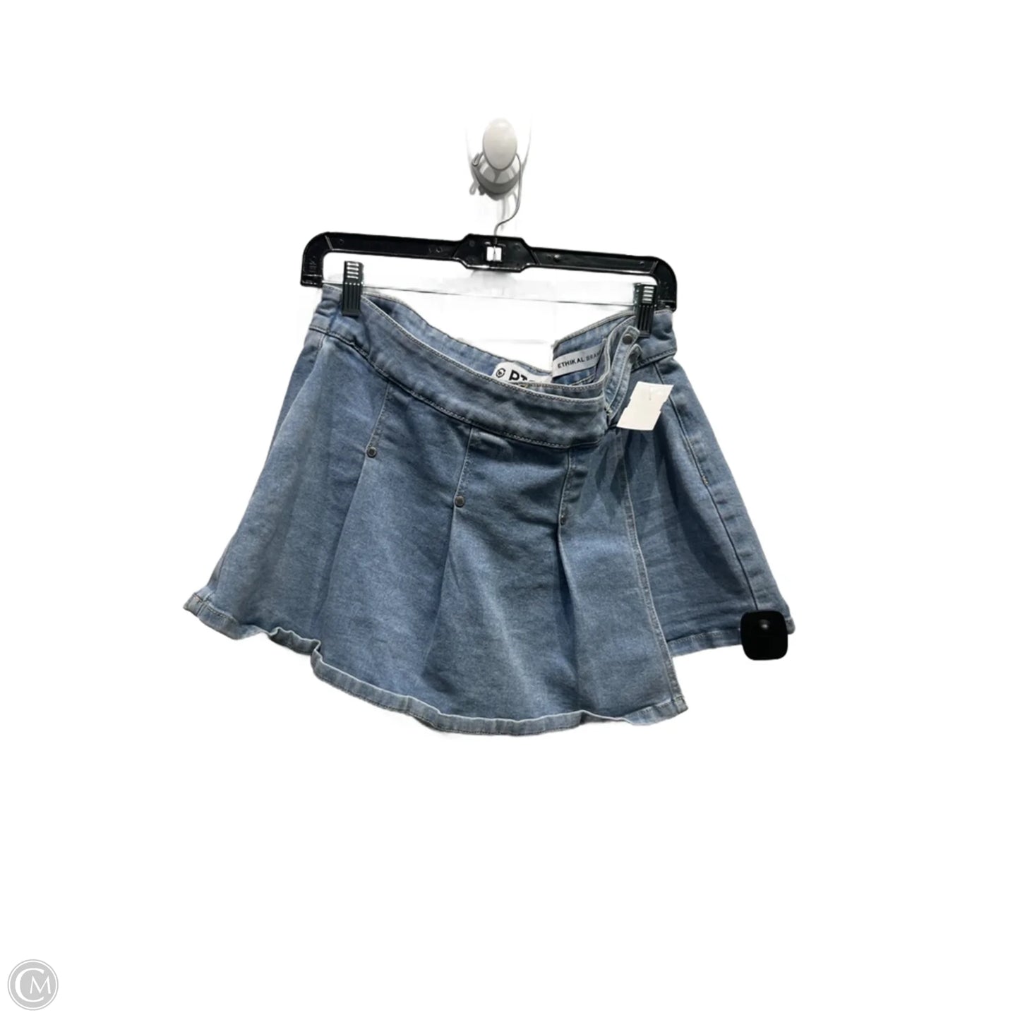 Skirt Mini & Short By Clothes Mentor In Blue Denim, Size: Xl