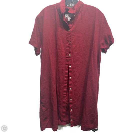 Dress Casual Short By C&C CALIFORNIA  In Red, Size: Xl