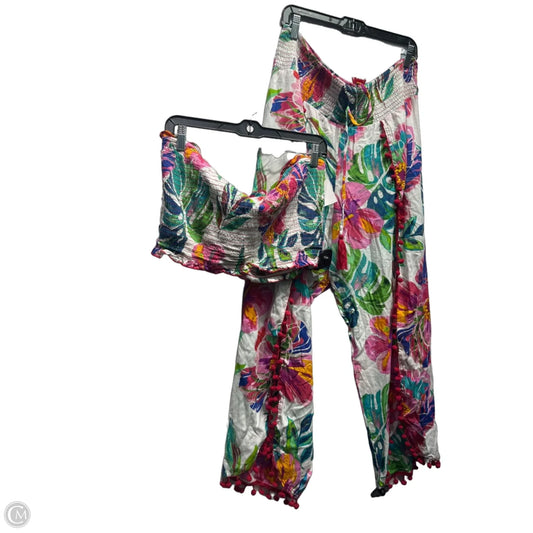 Pants Set 2pc By GIRL SOUL In Green & Pink, Size: Xl