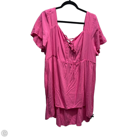 Top Short Sleeve By Torrid In Pink, Size: 3x