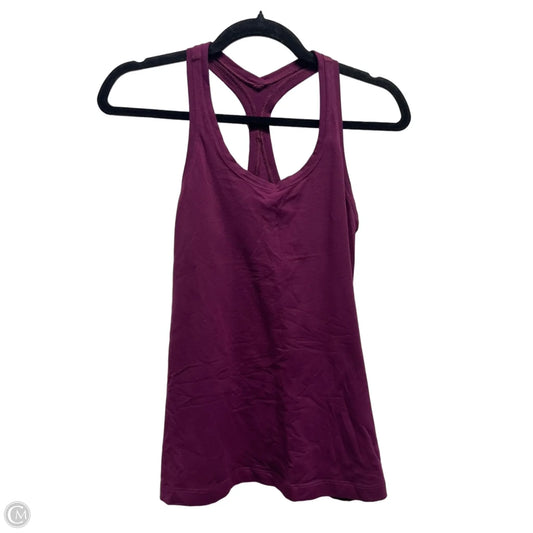 Athletic Tank Top By Lululemon In Purple, Size: 4