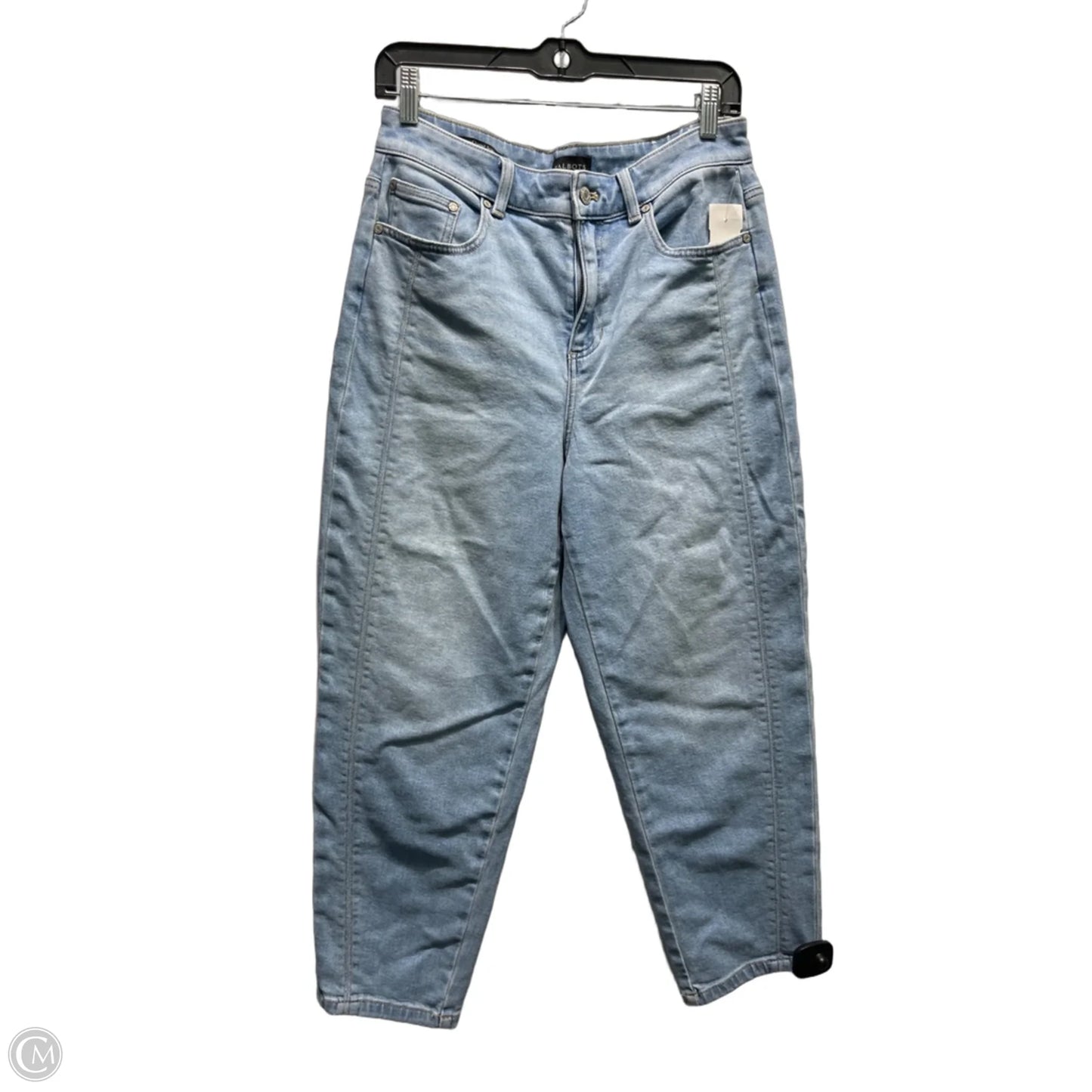 Jeans Straight By Talbots In Blue Denim, Size: 8p
