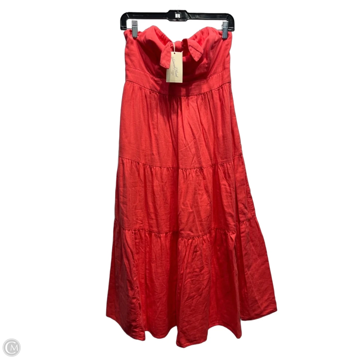 Dress Casual Midi By Universal Thread In Coral, Size: S