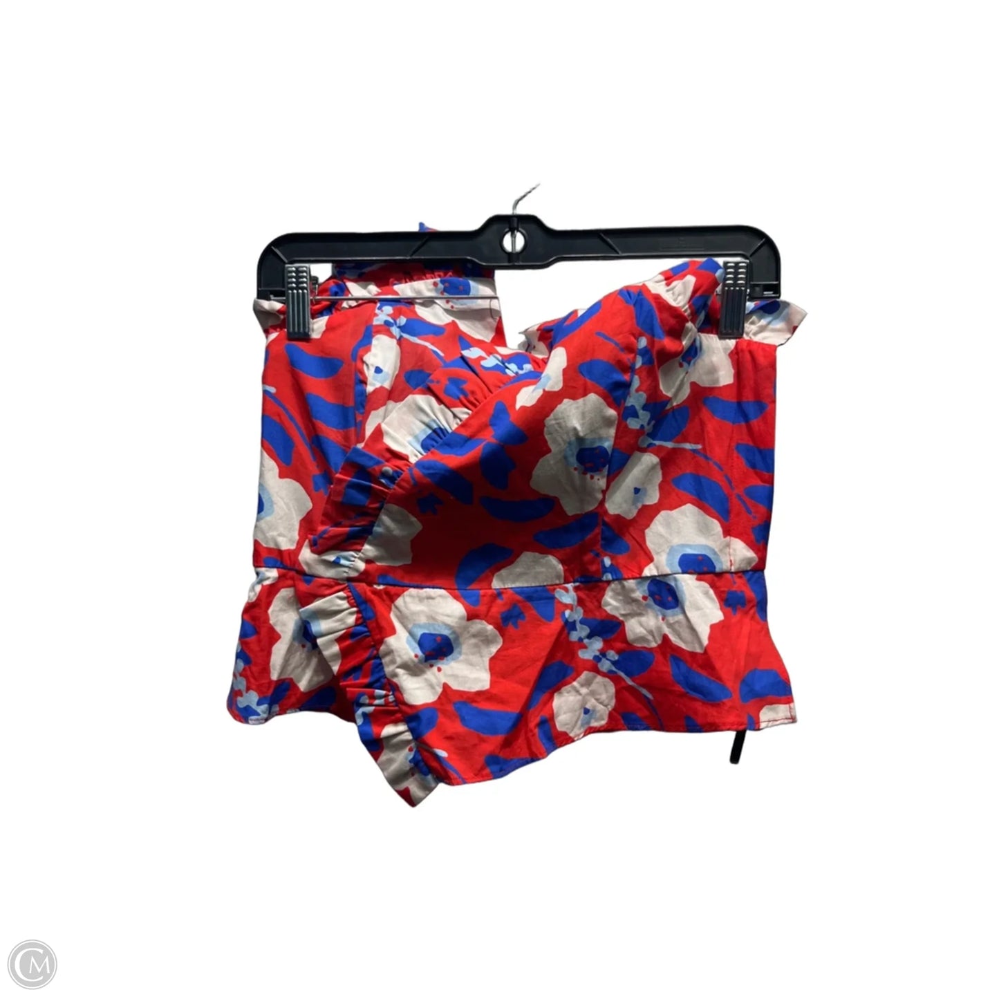 Top Sleeveless By Hutch In Blue & Red, Size: 4