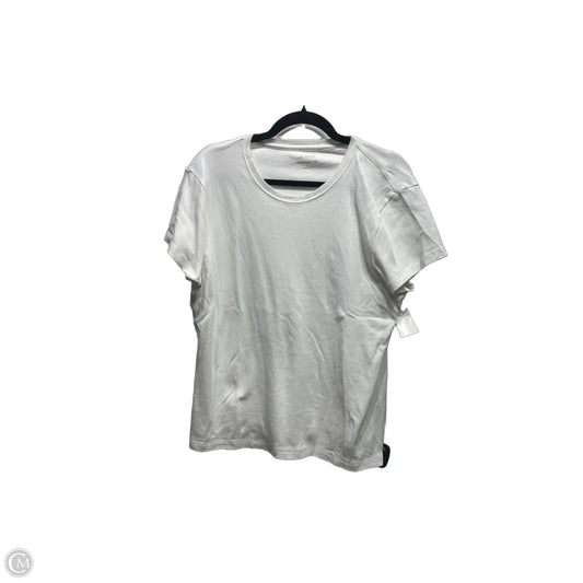 Top Short Sleeve Basic By J. Crew In White, Size: L