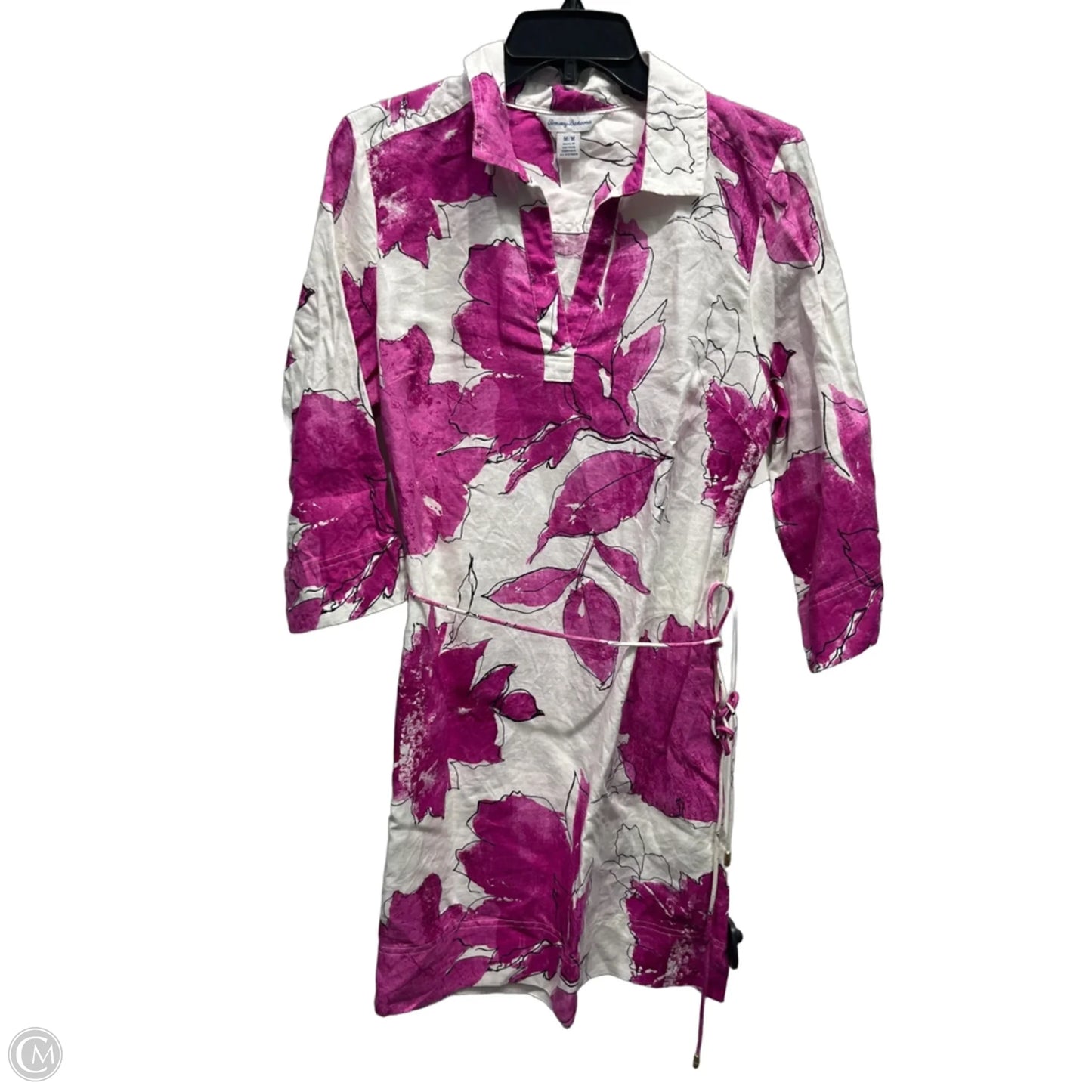 Dress Casual Short By Tommy Bahama In Purple & White, Size: M