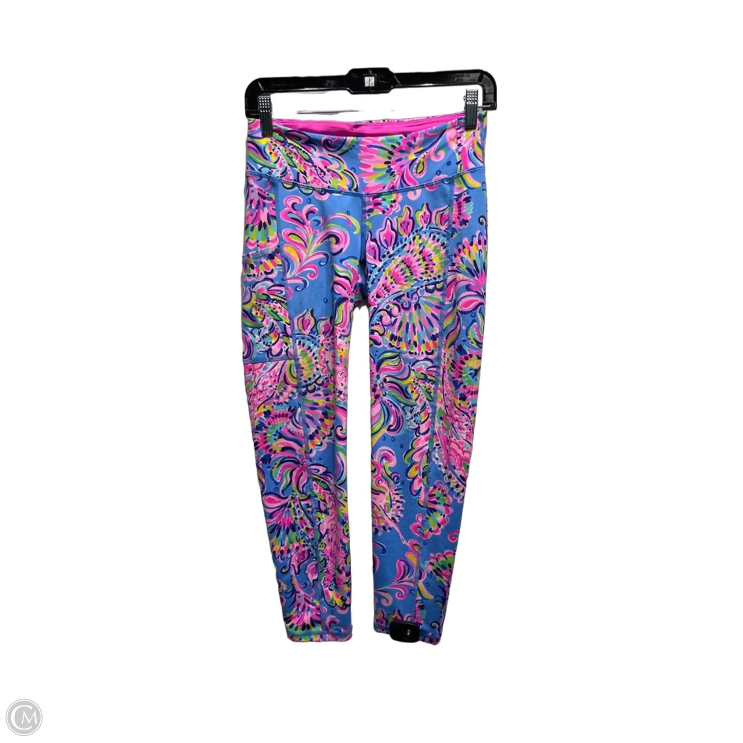 Pants Designer By Lilly Pulitzer In Blue & Pink, Size: S