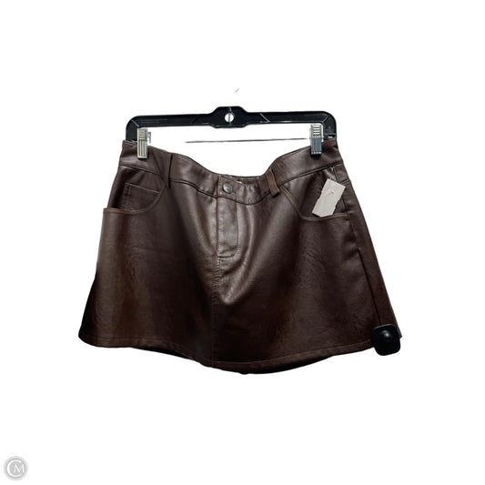 Skort By Garage In Brown, Size: L