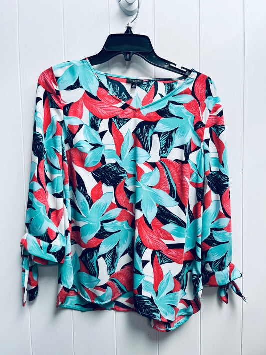 Top Long Sleeve By Talbots In Teal, Size: S
