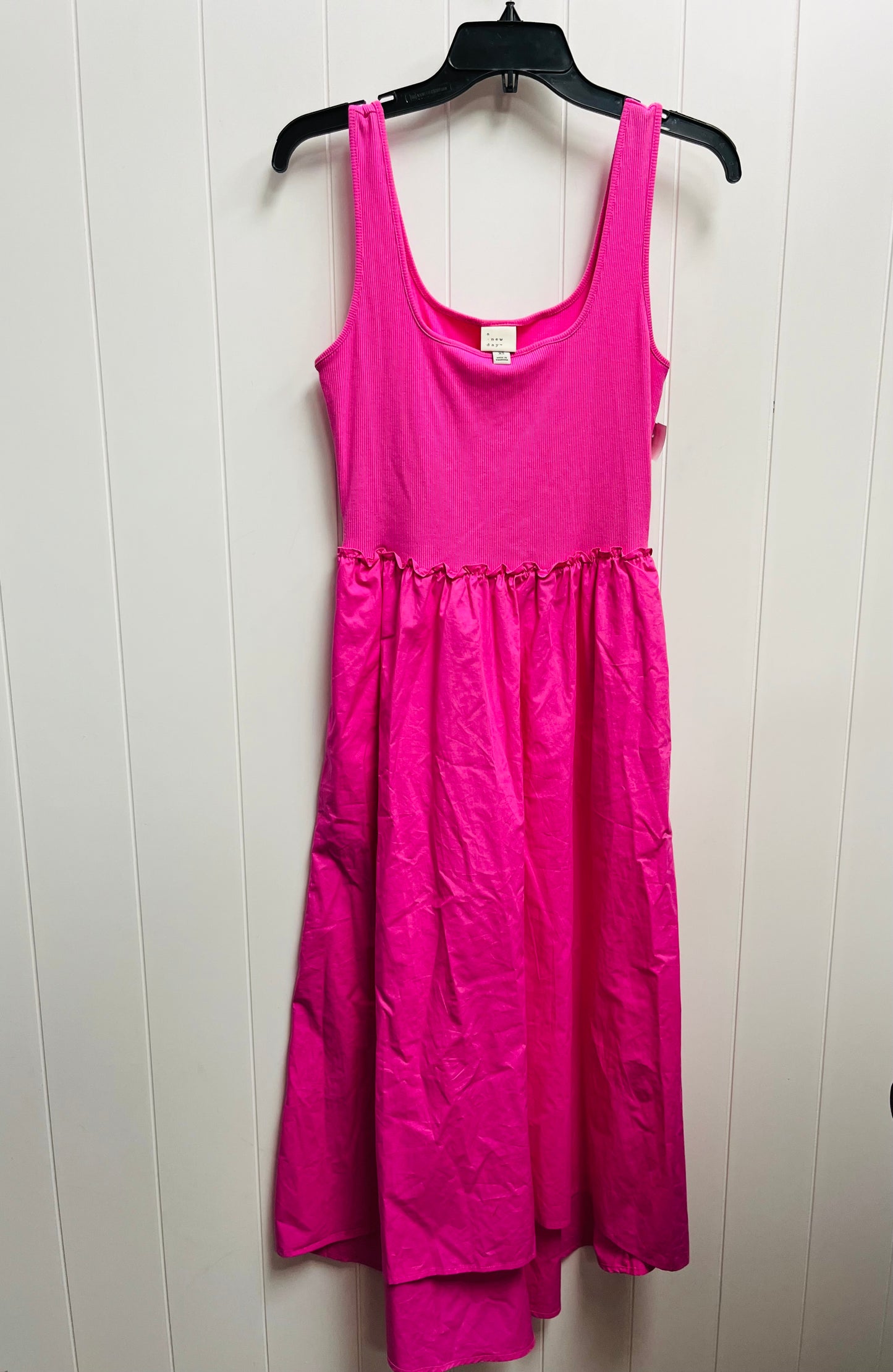 Pink Dress Casual Midi A New Day, Size Xs