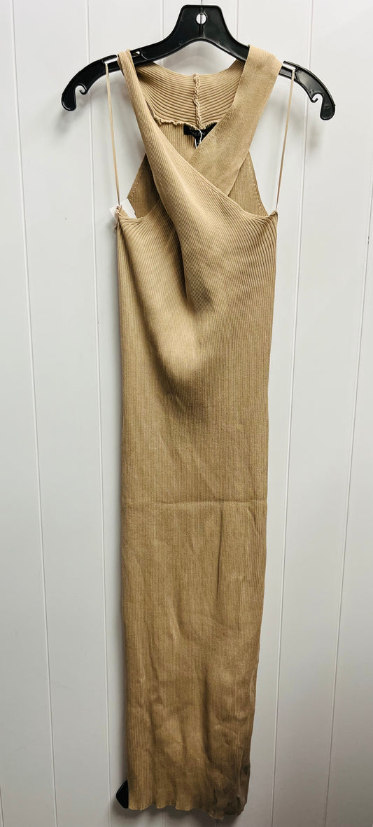Dress Casual Midi By HERS AND MINE In Brown, Size: L