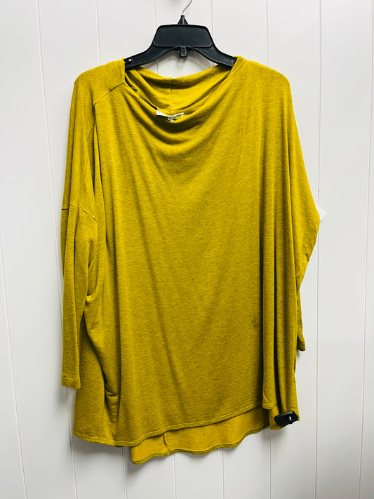 Top Long Sleeve By Bryn Walker In Yellow, Size: S