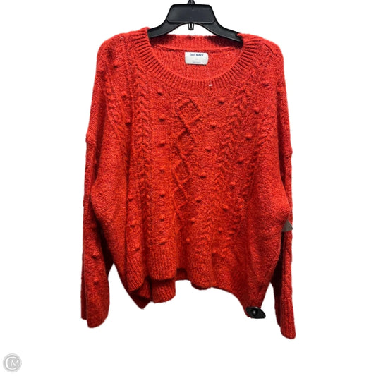 Sweater By Old Navy In Red, Size: Xxl