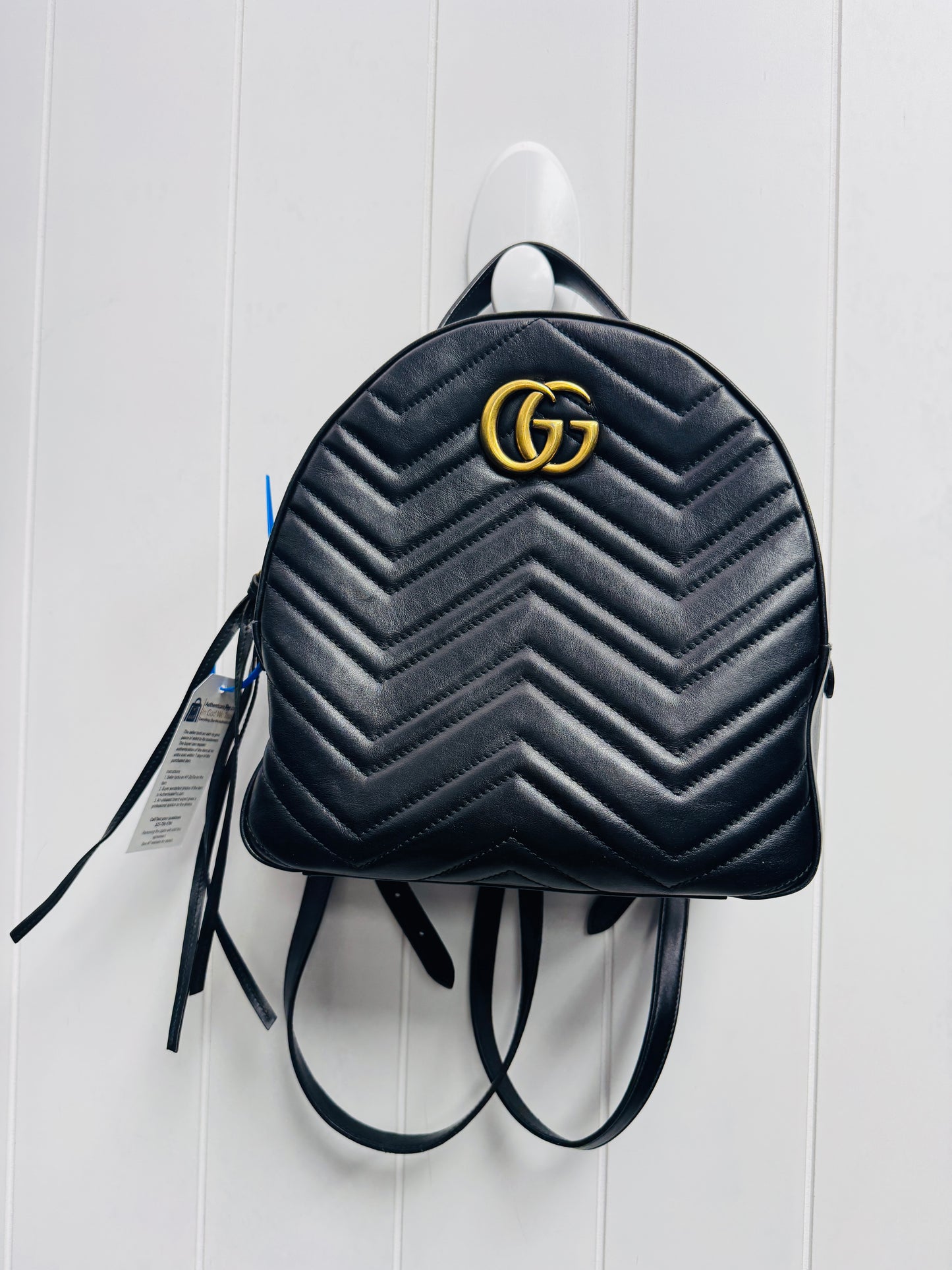 Backpack Luxury Designer By Gucci, Size: Medium