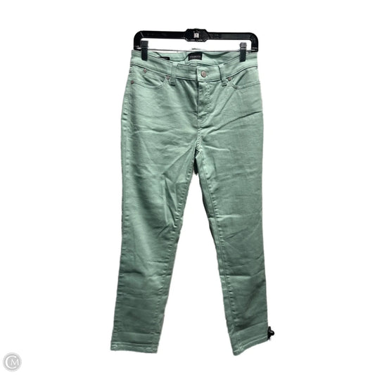 Jeans Skinny By Talbots In Green Denim, Size: 4p