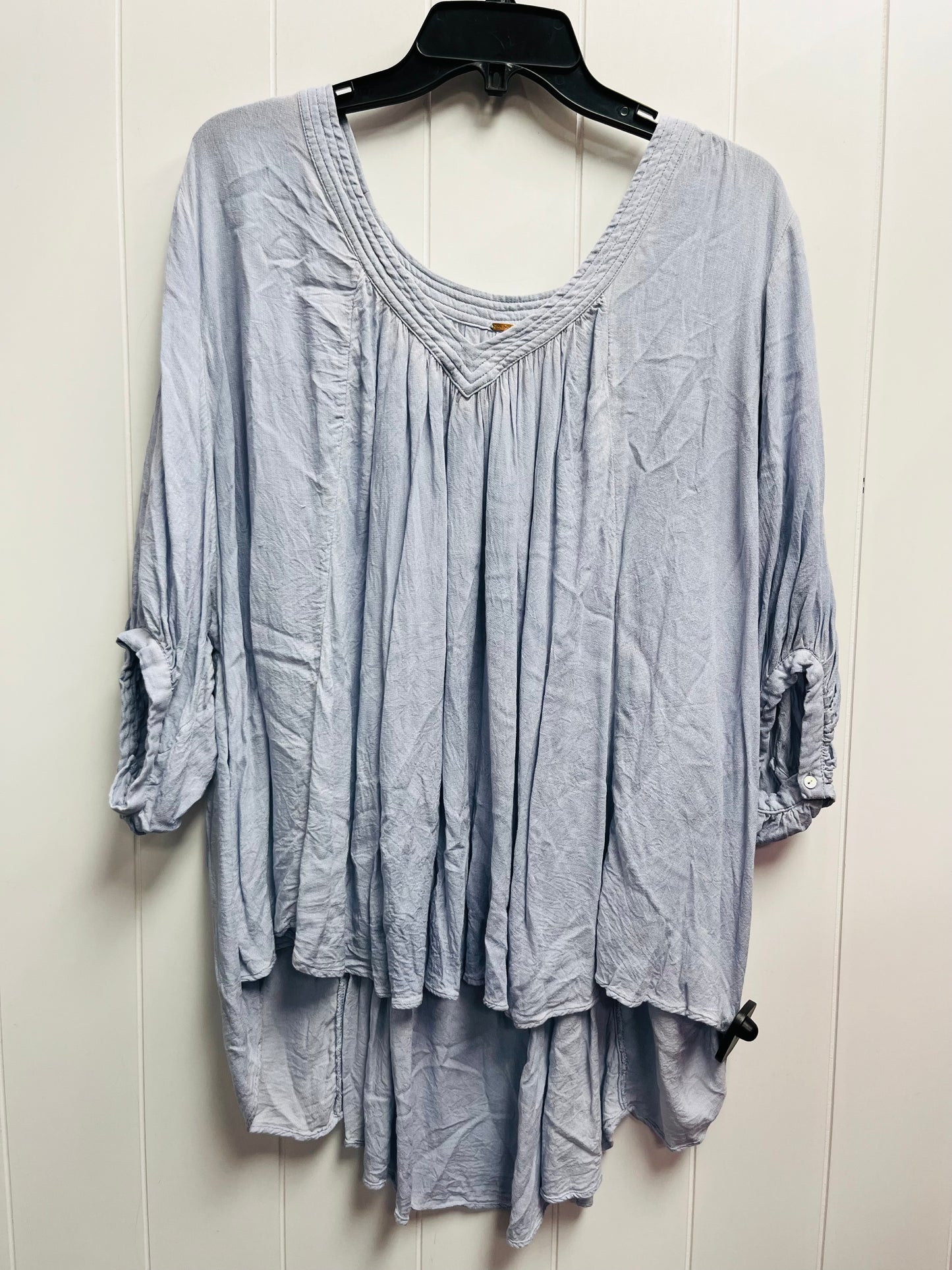 Top Short Sleeve By Free People In Blue, Size: S