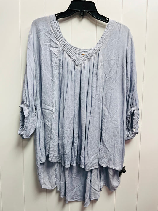 Top Short Sleeve By Free People In Blue, Size: S