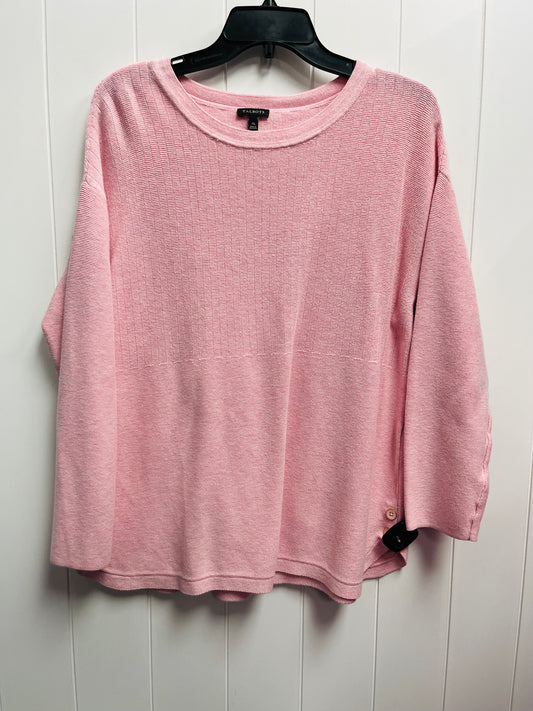 Sweater By Talbots In Pink, Size: Xl