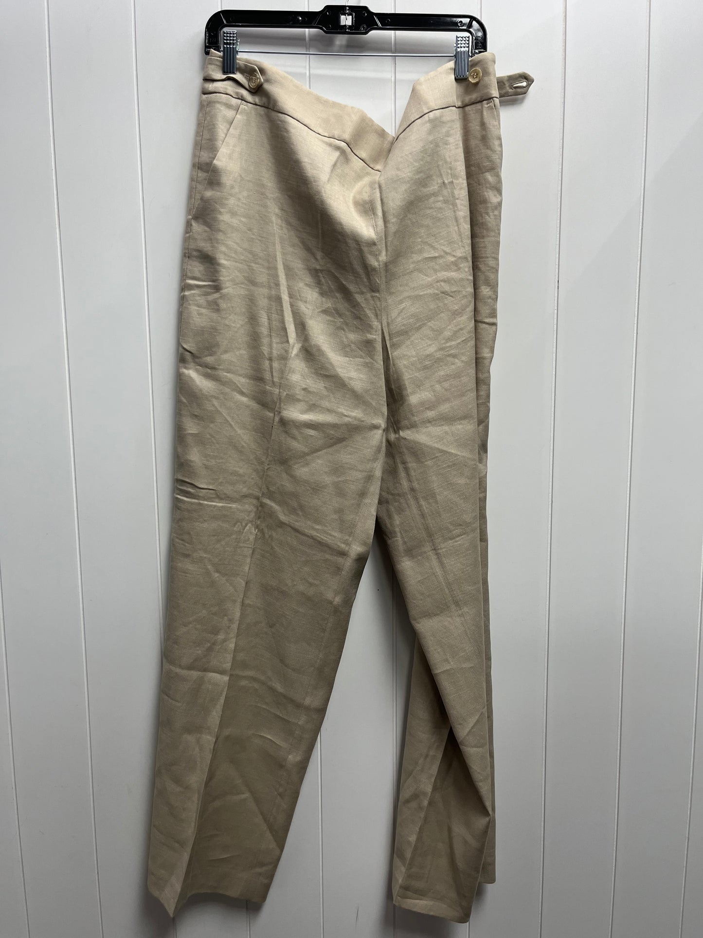 Pants Linen By Talbots In Tan, Size: 16