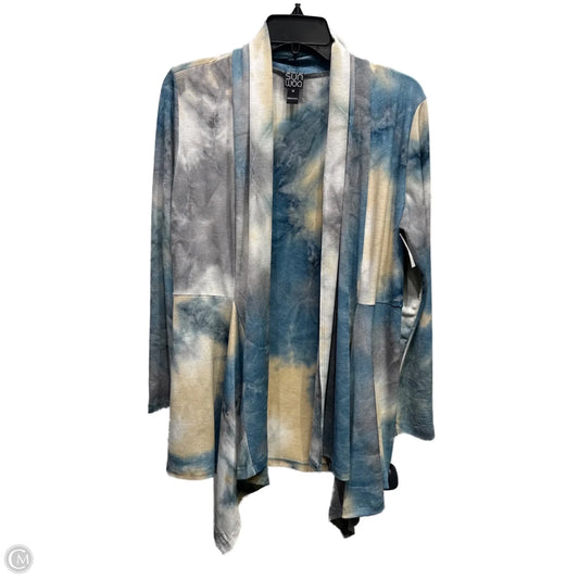 Cardigan By Clara Sun Woo In Blue & Tan, Size: M