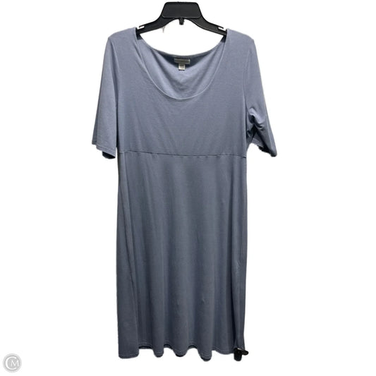 Dress Casual Midi By Garnet Hill In Blue, Size: L