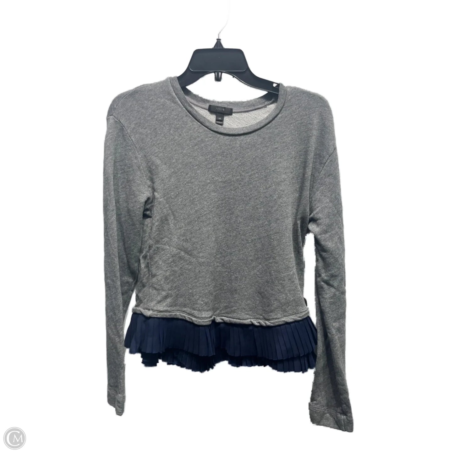 Top Long Sleeve By J. Crew In Grey, Size: Xs