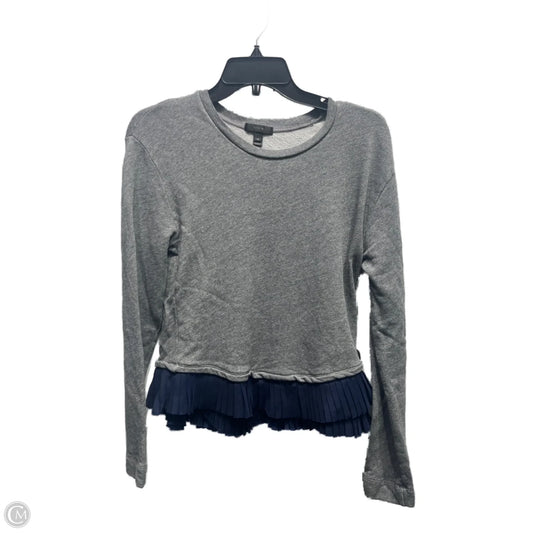 Top Long Sleeve By J. Crew In Grey, Size: Xs