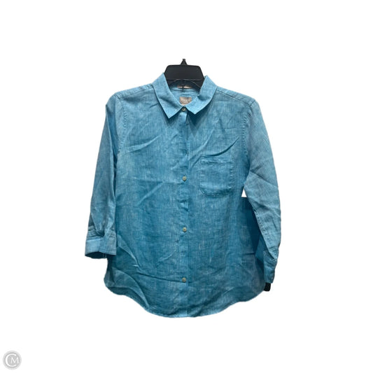 Top Long Sleeve By Chicos In Teal, Size: S