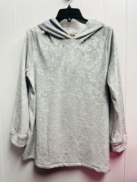 Sweatshirt Hoodie By Soft Surroundings In Grey, Size: S