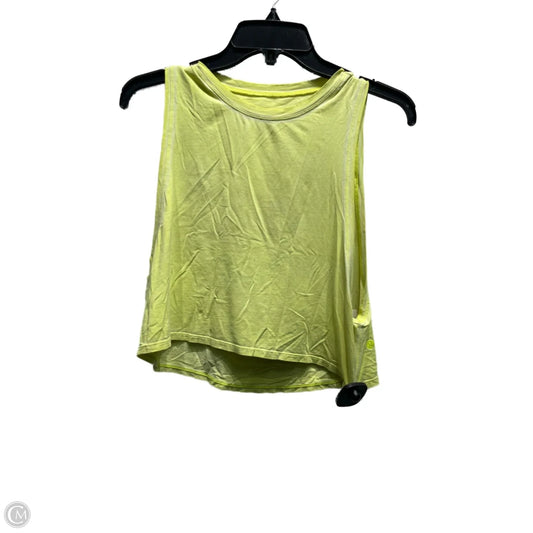 Athletic Tank Top By Lululemon In Yellow, Size: S