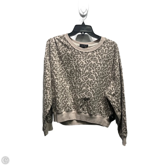 Top Long Sleeve By Trixxi In Animal Print, Size: L