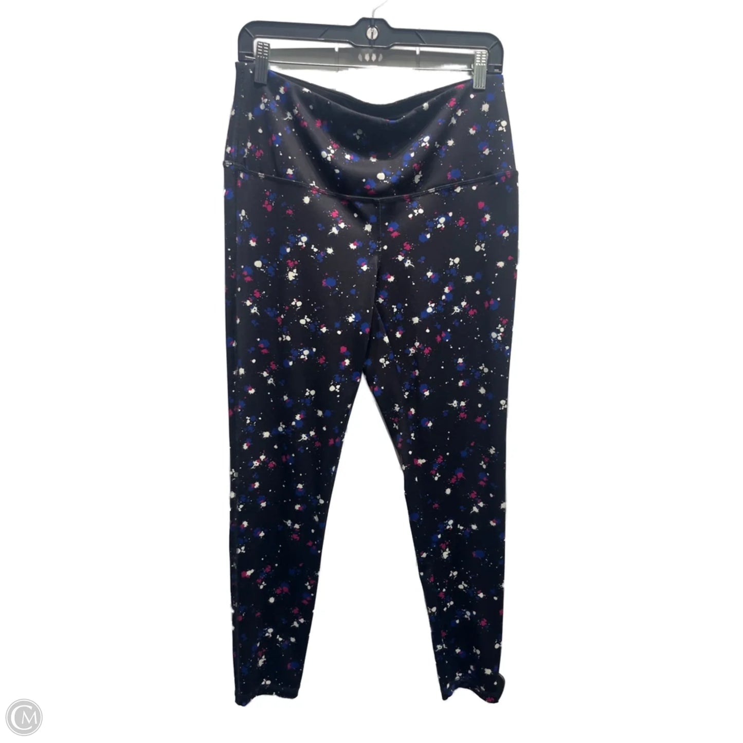 Pants Leggings By Chicos In Blue & White, Size: M