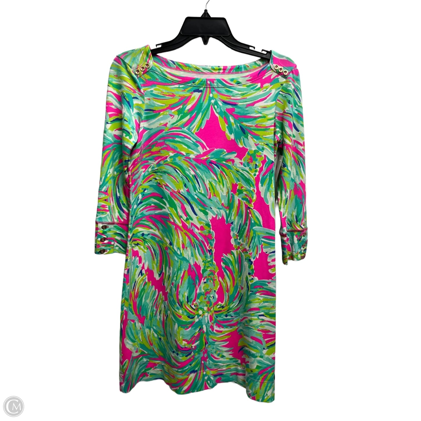 Dress Designer By Lilly Pulitzer In Green & Pink, Size: Xs