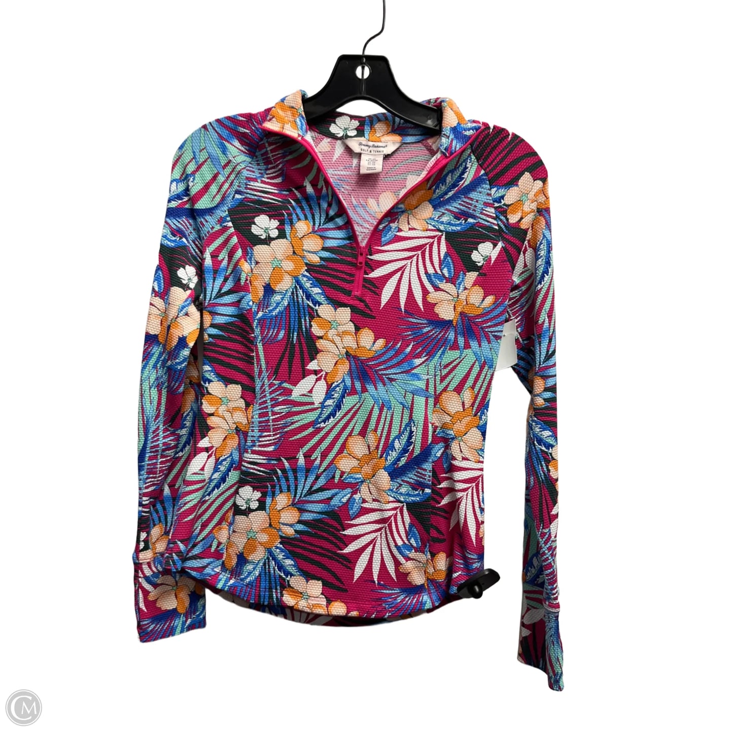Top Long Sleeve By Tommy Bahama In Blue & Pink, Size: Xs
