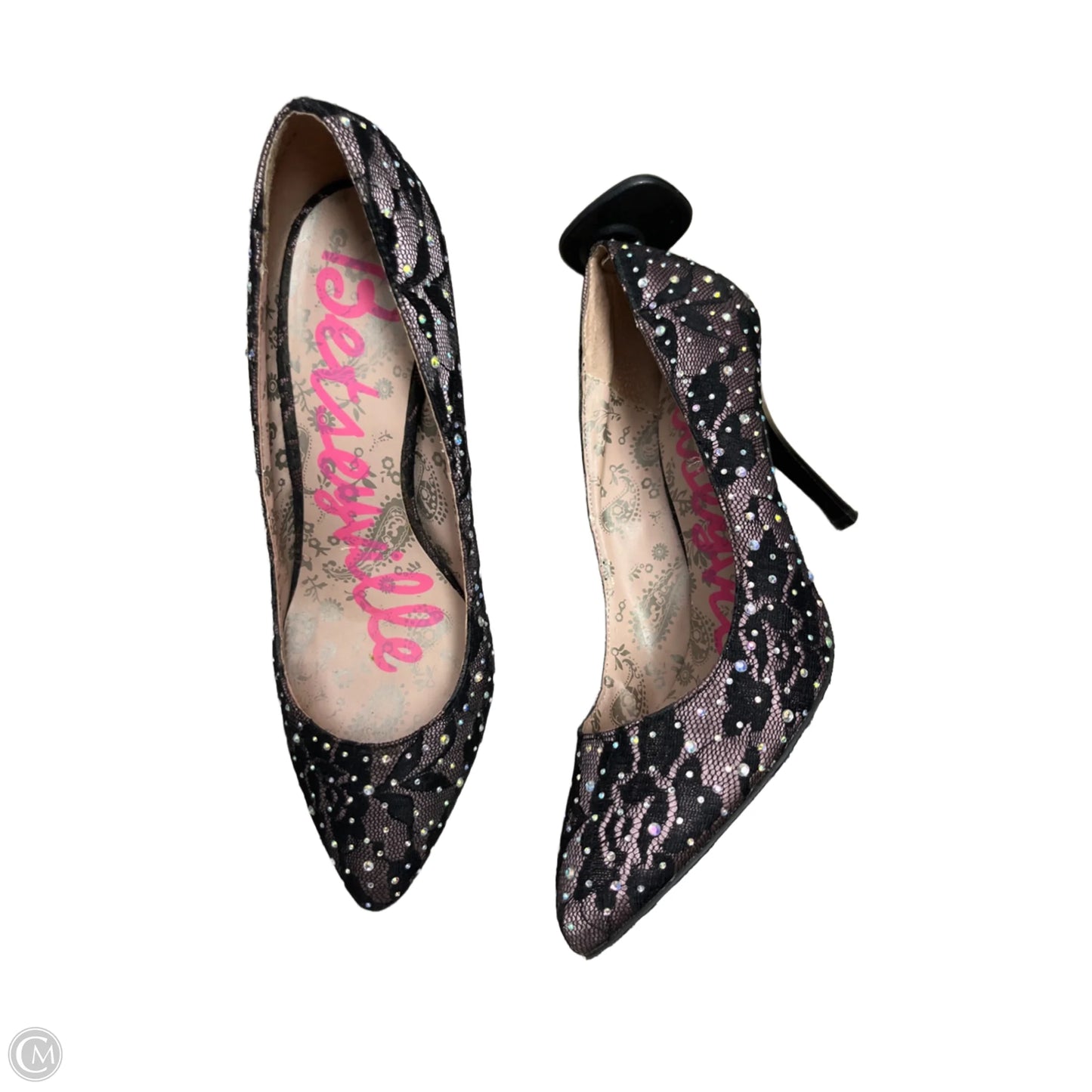 Shoes Heels Stiletto By Betseyville In Black & Pink, Size: 7.5