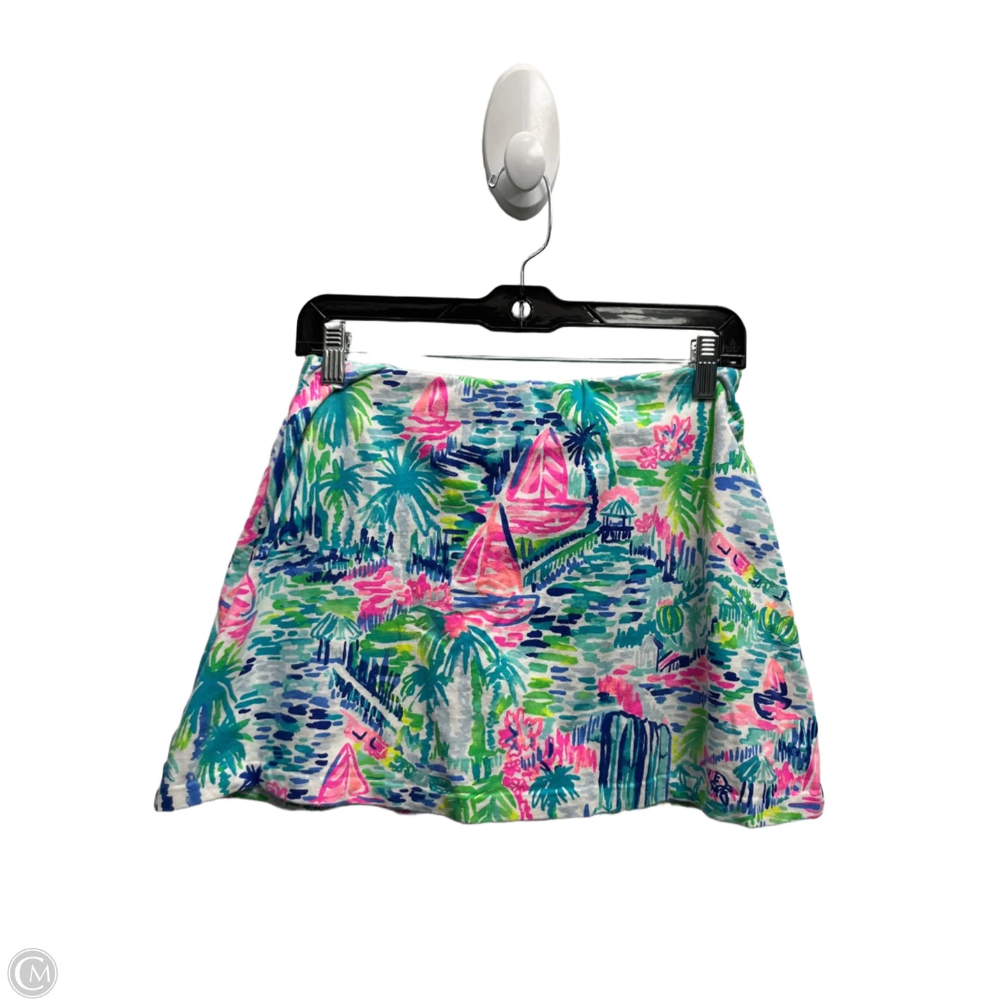 Skort Designer By Lilly Pulitzer In Green & Pink, Size: S