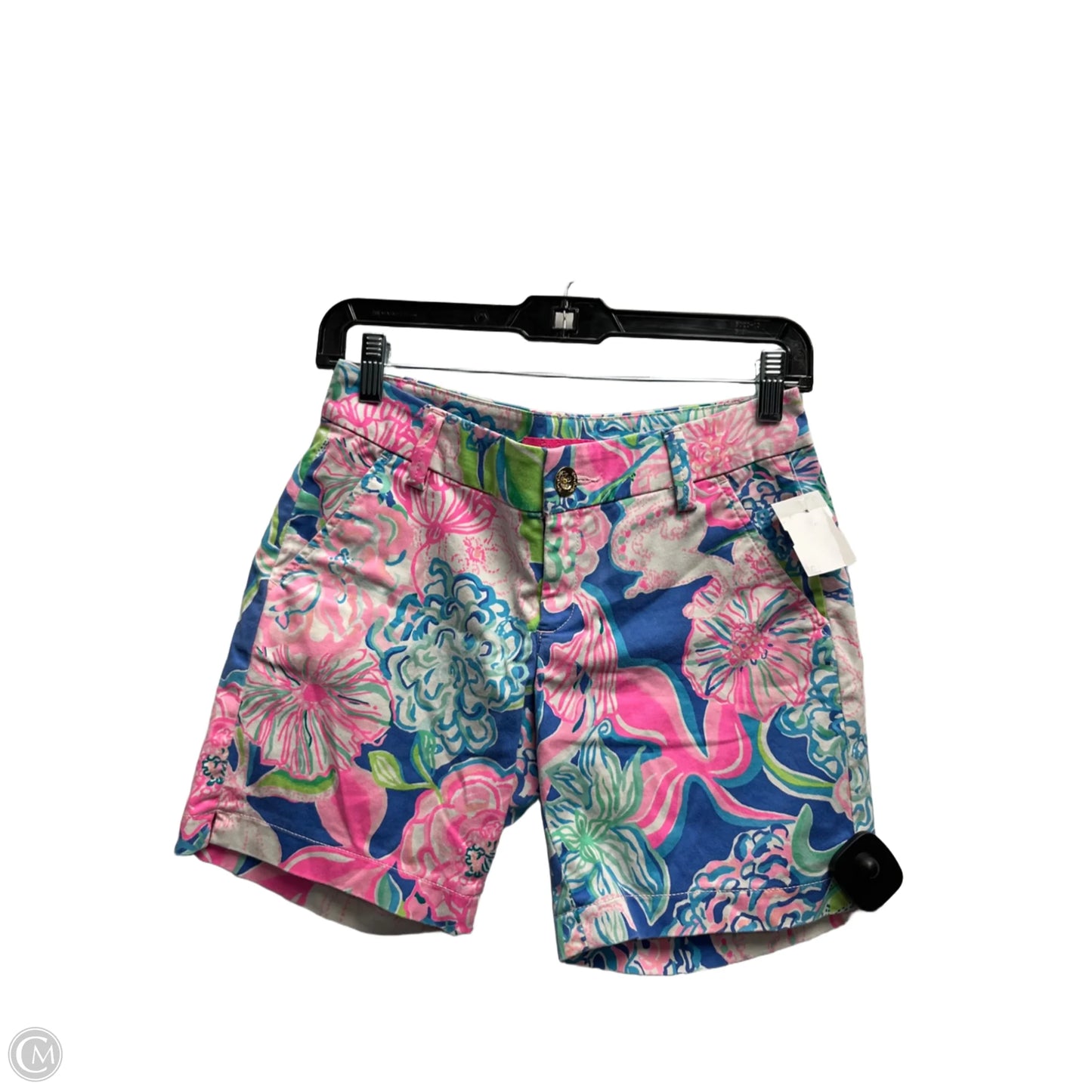 Shorts Designer By Lilly Pulitzer In Blue & Pink, Size: 0